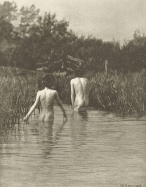Water-Babies; Peter Henry Emerson, British, born Cuba, 1856 - 1936, London, England; 1887; Photogravure; 15.9 x 12.2 cm