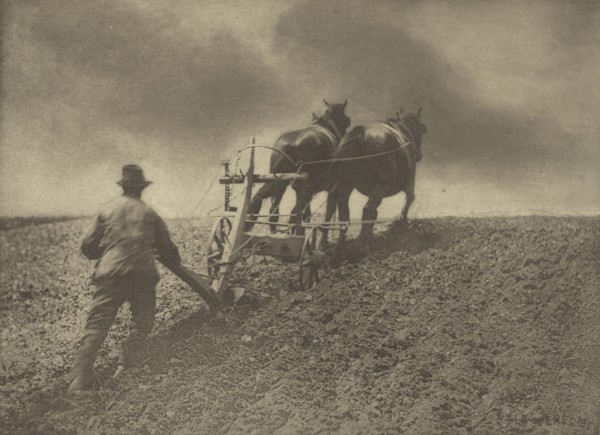 A Stiff Pull. Suffolk; Peter Henry Emerson, British, born Cuba, 1856 - 1936, 1888; Photogravure; 20.8 x 28.6 cm