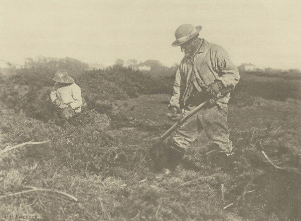 Furze=Cutting on a Suffolk Common; Peter Henry Emerson, British, born Cuba, 1856 - 1936, London, England; 1888; Photogravure