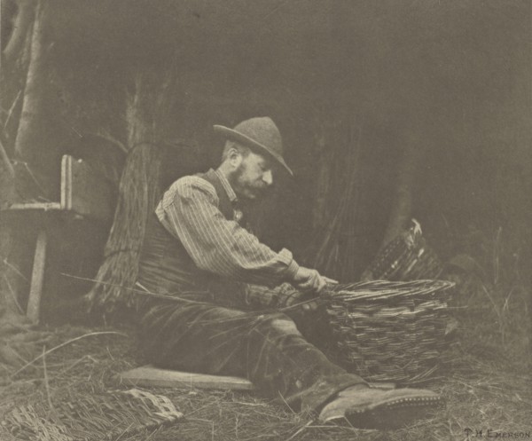 The Basket=Maker. Norfolk; Peter Henry Emerson, British, born Cuba, 1856 - 1936, London, England; 1888; Photogravure; 24.4 x 29
