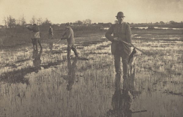 Snipe-Shooting; Peter Henry Emerson, British, born Cuba, 1856 - 1936, London, England; 1886; Platinum print; 18.4 x 28.6 cm