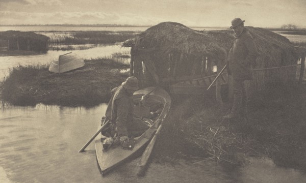 The Fowler's Return; Peter Henry Emerson, British, born Cuba, 1856 - 1936, London, England; 1886; Platinum print; 17.6 x 28.4
