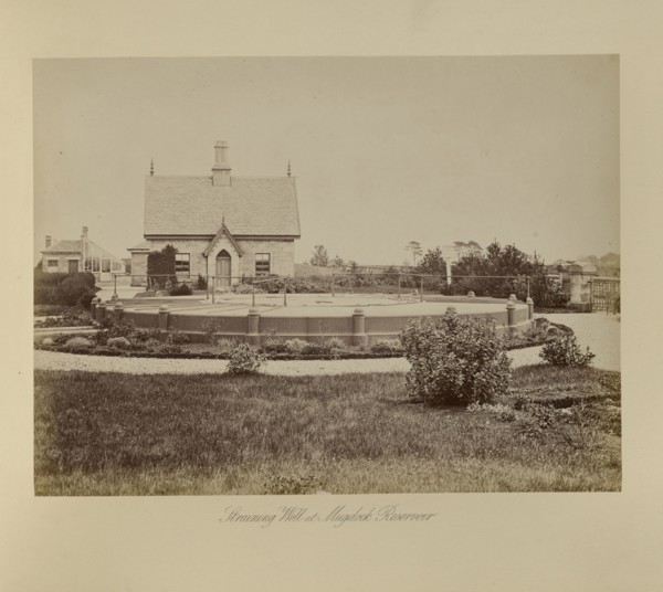 Straining Well at Mugdock Reservoir; Thomas Annan, Scottish,1829 - 1887, Glasgow, Scotland; 1877; Albumen silver print