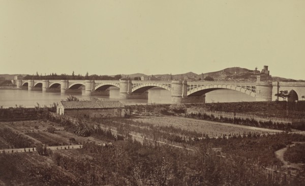 Tarascon. Viaduc; Édouard Baldus, French, born Germany, 1813 - 1889, France; about 1861; Albumen silver print