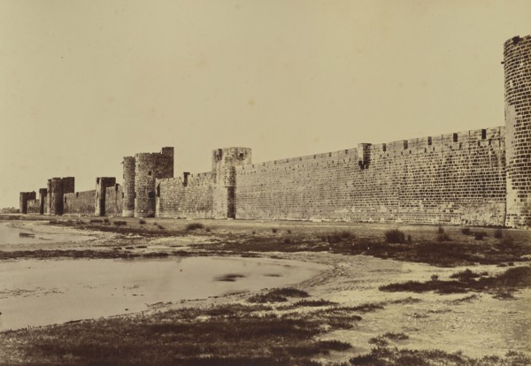Aigues-Mortes; Édouard Baldus, French, born Germany, 1813 - 1889, France; about 1861; Albumen silver print