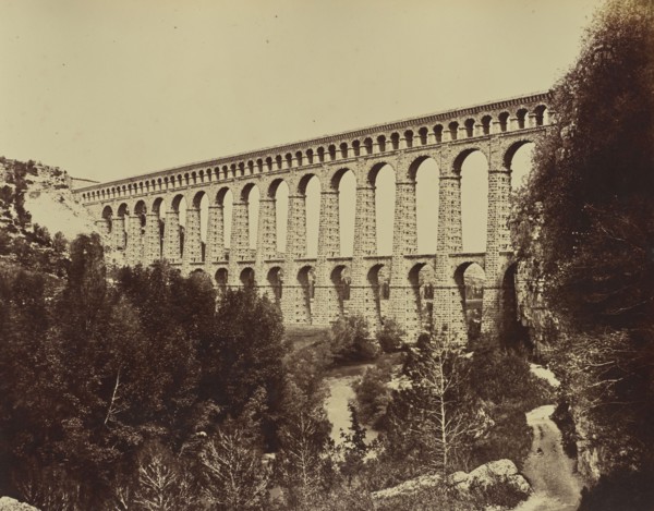 Roquefavour; Édouard Baldus, French, born Germany, 1813 - 1889, France; about 1861; Albumen silver print