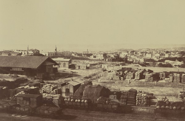 Marseille; Édouard Baldus, French, born Germany, 1813 - 1889, France; about 1861; Albumen silver print
