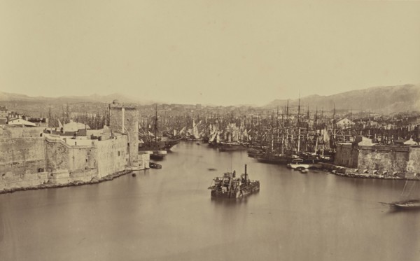 Marseille; Édouard Baldus, French, born Germany, 1813 - 1889, France; about 1861; Albumen silver print