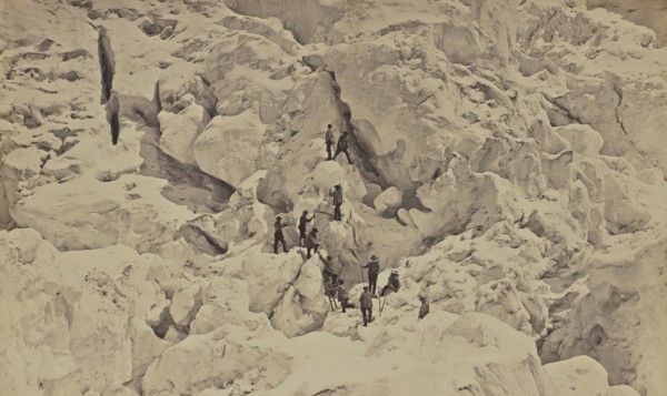 Savoie. Passage de l'echelle, sic, Bisson Frères, French, active 1840 - 1864, The Alps, France; 1862; Albumen silver print