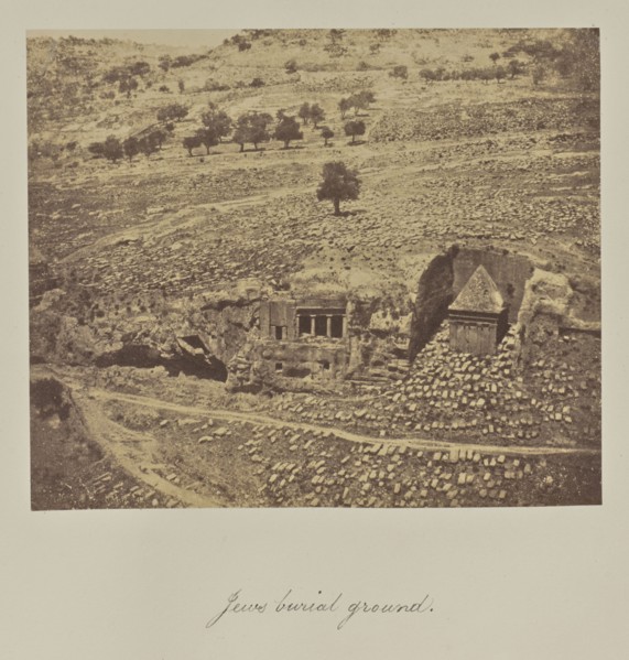 Jews burial ground; Reverend George Wilson Bridges, English, born Australia, 1788 - 1863, Jerusalem, Israel, Palestine