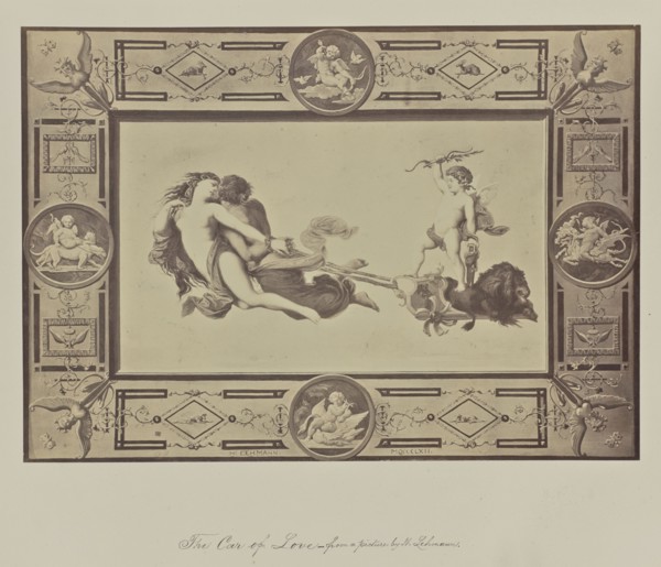 The Car of Love - from a picture by H. Lehmann; 1865; Albumen silver print
