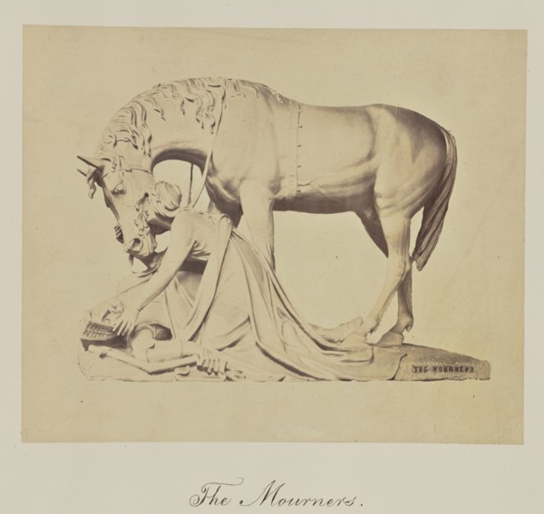 The Mourners; about 1865; Albumen silver print