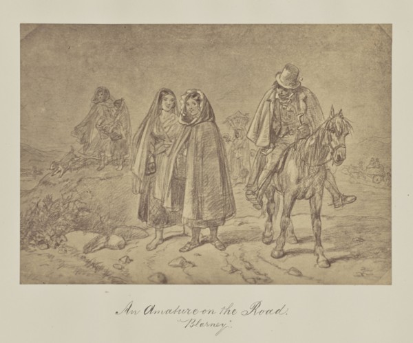 An Amature on the Road.  Barney; about 1865; Albumen silver print