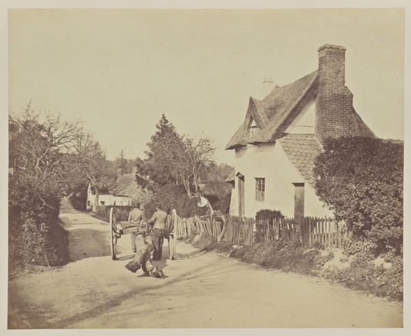 Lane Scene; Attributed to John Dixon Piper, Scottish, active 1850s - 1860s, Great Britain; about 1861; Albumen silver print