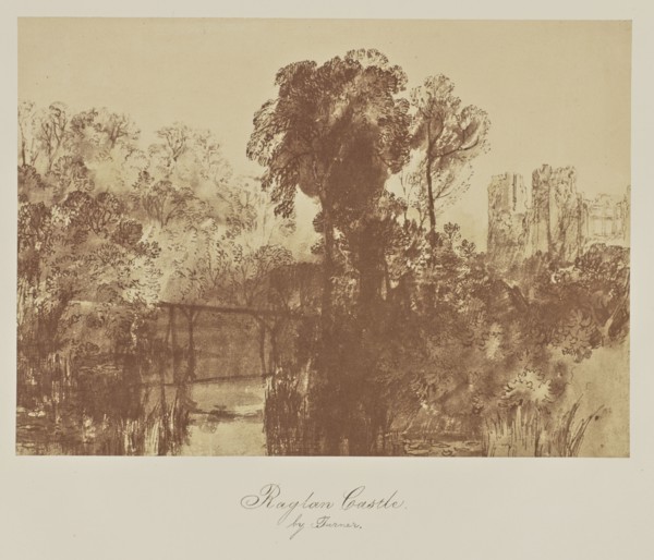 Raglan Castle. by Turner; Caroline Bertolacci, British, born 1825, active 1860s - 1890, about 1863; Albumen silver print