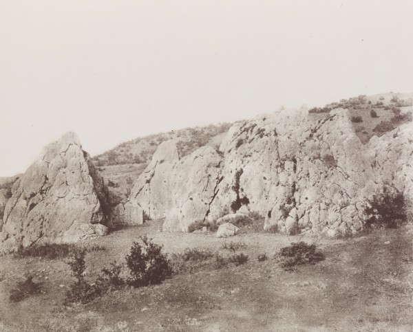 Cappadoce. Pterium-, Boghaz-Keuï). Vue générale des Rochers de Iasili-Kaïa; Jules Delbet, French, active 1860s, Rose-Joseph