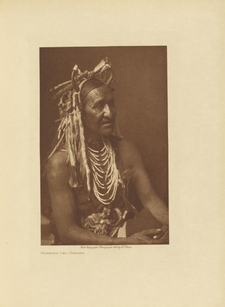 Running Owl - Piegan; Edward S. Curtis, American, 1868 - 1952, Seattle, Washington, United States; negative 1910; print 1911