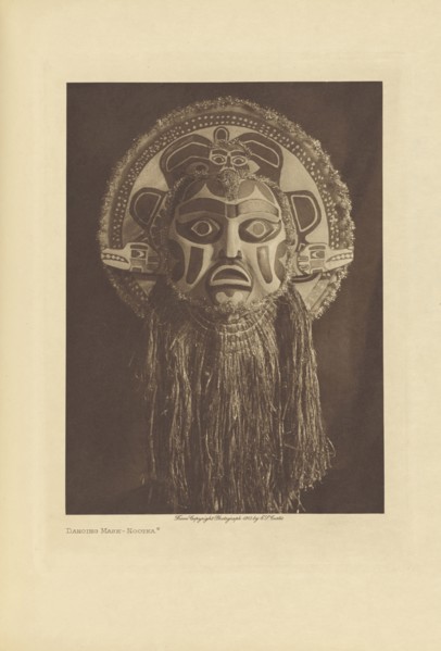 Dancing Mask - Nootka; Edward S. Curtis, American, 1868 - 1952, Seattle, Washington, United States; negative 1915; print 1916