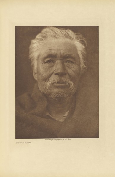 The Old Makah; Edward S. Curtis, American, 1868 - 1952, Seattle, Washington, United States; negative 1915; print 1916