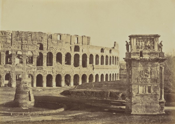 Colosseum, Meter Sudans & Arch of Constantine, Rome; Mrs. Jane St. John, British, 1803 - 1882, Rome, Italy; 1856 - 1859