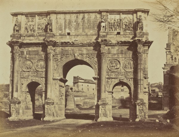 Arch of Constantine, Rome; Mrs. Jane St. John, British, 1803 - 1882, Rome, Italy; 1856 - 1859; Albumen silver print