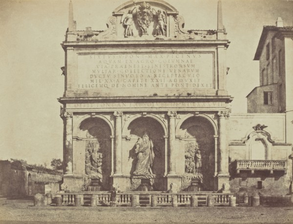 Fontana de Termini, Rome; Mrs. Jane St. John, British, 1803 - 1882, Rome, Italy; 1856 - 1859; Albumen silver print from a paper