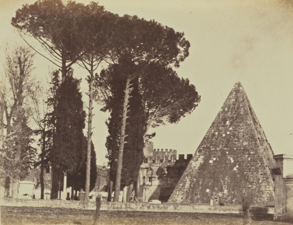 Tomb of Caius Cestius, Rome; Mrs. Jane St. John, British, 1803 - 1882, Rome, Italy; 1856 - 1859; Albumen silver print