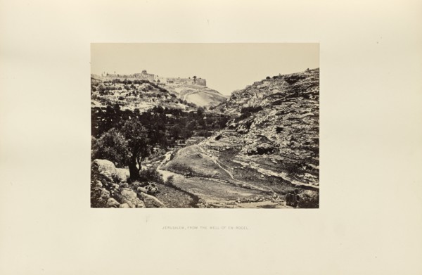 Jerusalem, from the Well of En-Rogel; Francis Frith, English, 1822 - 1898, Jerusalem, Israel; 1858; Albumen silver print