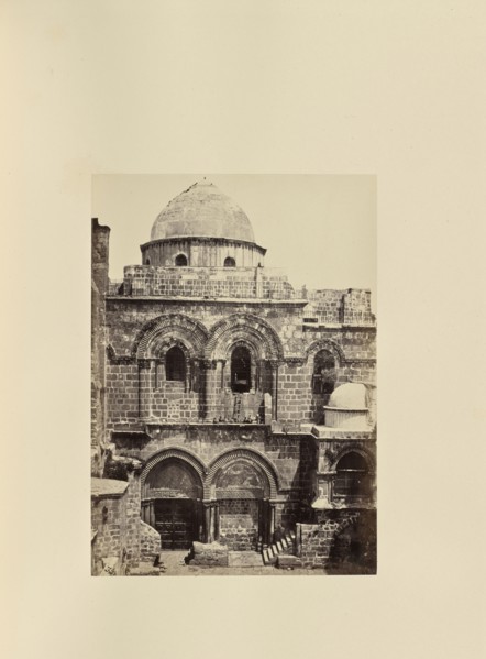 Entrance of the Church of the Holy Sepulchre, Jerusalem; Francis Frith, English, 1822 - 1898, Jerusalem; 1858; Albumen silver