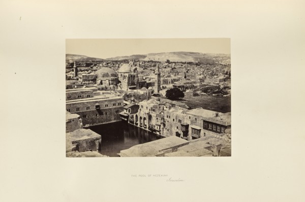 The Pool of Hezekiah, Jerusalem; Francis Frith, English, 1822 - 1898, Jerusalem; 1858; Albumen silver print
