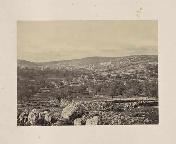 Hebron and the Plain of Mamre, with Mosque Covering the Cave of Machpelah; Francis Frith, English, 1822 - 1898, Hebron, Israel