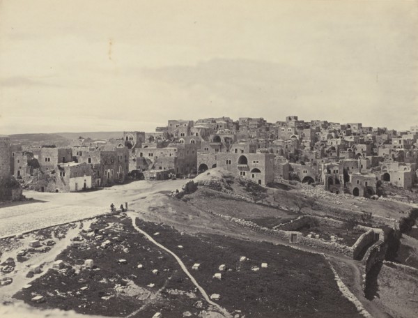 Bethlehem, from the Latin Convent; Francis Frith, English, 1822 - 1898, Bethlehem, Israel; negative 1858; print 1865; Albumen