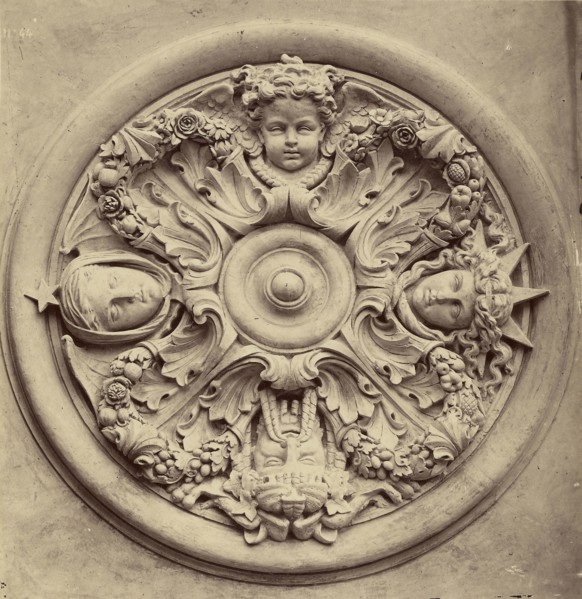 Clef de voute. Galeries latérales; Louis-Émile Durandelle, French, 1839 - 1917, Paris, France; about 1875; Albumen silver print