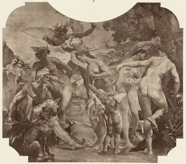 Le jugement de Paris; Louis-Émile Durandelle, French, 1839 - 1917, Paris, France; about 1875; Albumen silver print