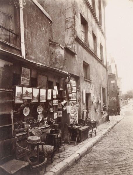 Rue Norvins; Eugène Atget, French, 1857 - 1927, Paris, France; 1924; Albumen silver print