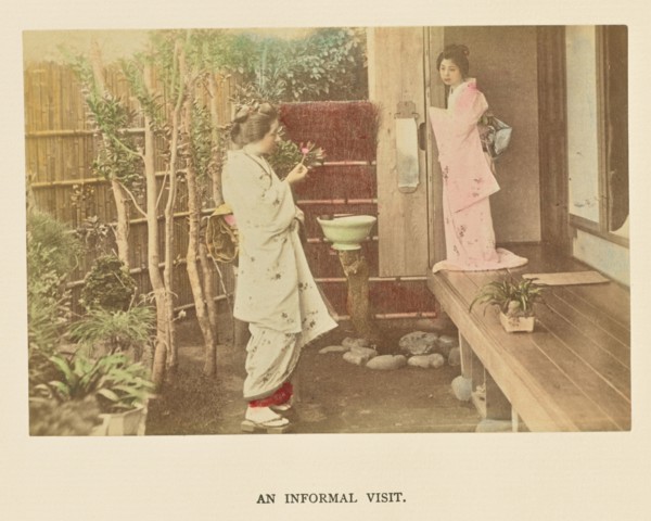 An Informal Visit; Kazumasa Ogawa, Japanese, 1860 - 1929, 1897; Hand-colored Albumen silver print