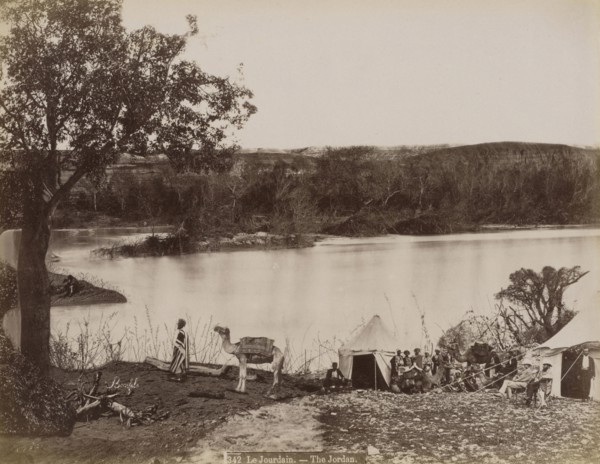 Le Jourdain, The Jordan, Félix Bonfils, French, 1831 - 1885, about 1870; Albumen silver print