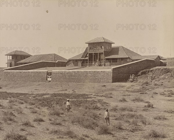 Hathab bangalow; India; 1886 - 1889; Albumen silver print