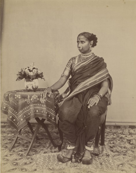 Wife of 1st Class Sirday - Pause BoC.S; India; 1886 - 1889; Albumen silver print