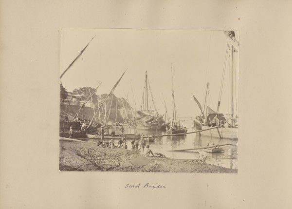 Surat Bunder; India; 1886 - 1889; Albumen silver print