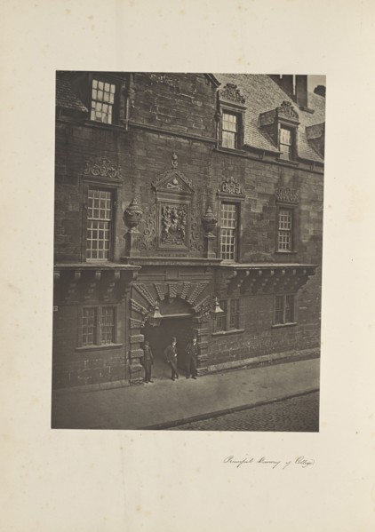 Principal Doorway Of College; Thomas Annan, Scottish,1829 - 1887, Glasgow, Scotland; 1871; Carbon print; 22.6 × 17 cm