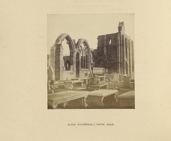 Elgin Cathedral; South Aisle; George Washington Wilson, Scottish, 1823 - 1893, London, England; 1862; Albumen silver print