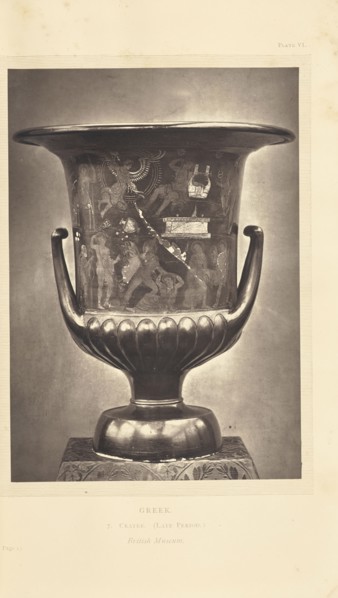Greek crater; William Chaffers, British, active 1870s, London, England; 1872; Woodburytype; 16.4 × 11.6 cm, 6 7,16 × 4 9,16 in