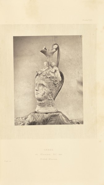 Carved jug; William Chaffers, British, active 1870s, London, England; 1872; Woodburytype; 11.5 × 8.8 cm, 4 1,2 × 3 7,16 in