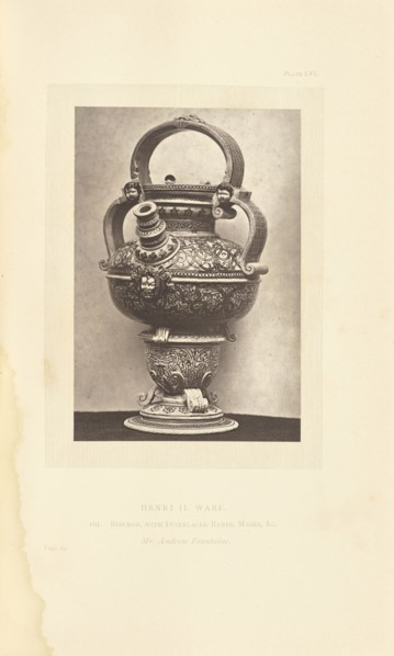 Bottle; William Chaffers, British, active 1870s, London, England; 1872; Woodburytype; 12.1 × 8.2 cm, 4 3,4 × 3 1,4 in