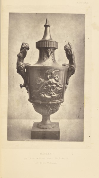 Vase; William Chaffers, English, 1811 - 1892, London, England, Europe; 1871; Woodburytype; 16.8 x 10 cm, 6 5,8 x 3 15,16 in