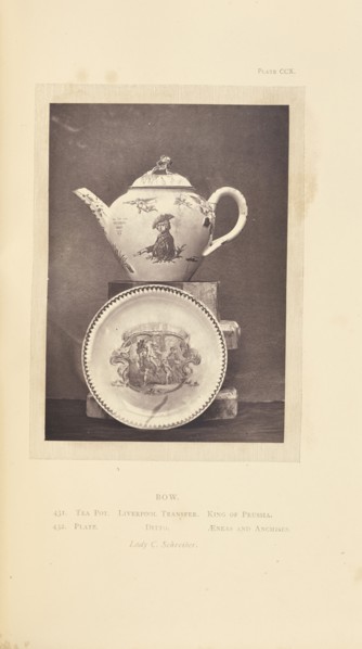 Tea pot and plate; William Chaffers, English, 1811 - 1892, London, England, Europe; 1871; Woodburytype; 12.1 x 8.5 cm