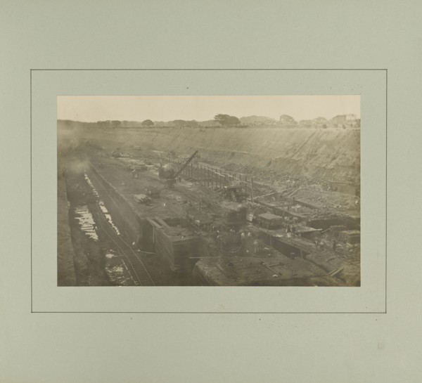 Site of Eastham Locks and Entrance; G. Herbert & Horace C. Bayley; Manchester, England; negative May 1889; print 1894; Gelatin