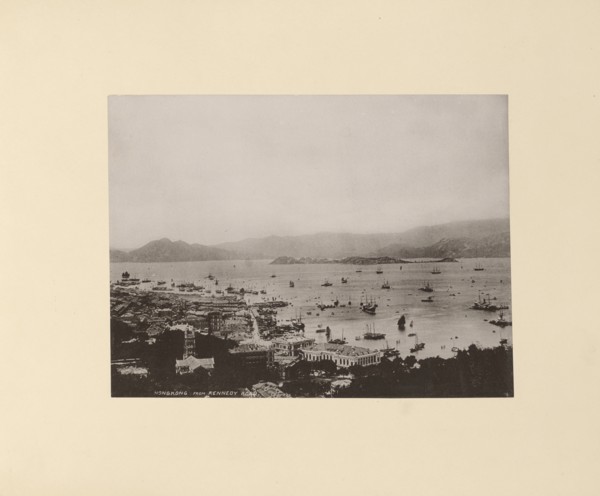 Hongkong from Kennedy Road; Unknown maker; Hong Kong, China; 1870s - 1880s; Albumen silver print