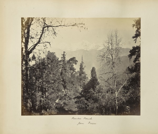 Bunderpoonch, the Jumnootri Peak, 20,758 feet, from the heights above Barsoo; Attributed to Samuel Bourne, English, 1834 - 1912